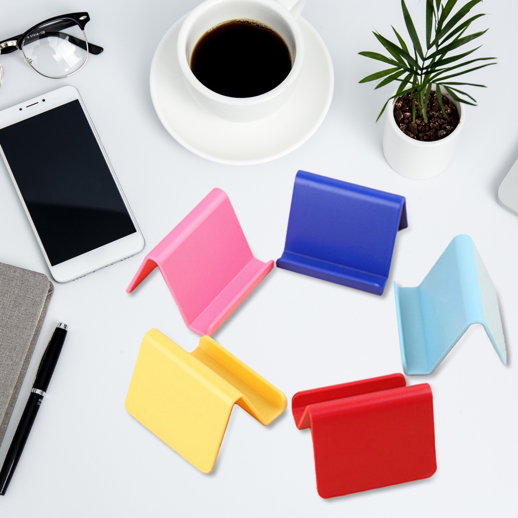 [Coco] Color Random Mobile Phone Plastic Mount Stand Universal Office Apartment Portable Scratch Proof Bracket