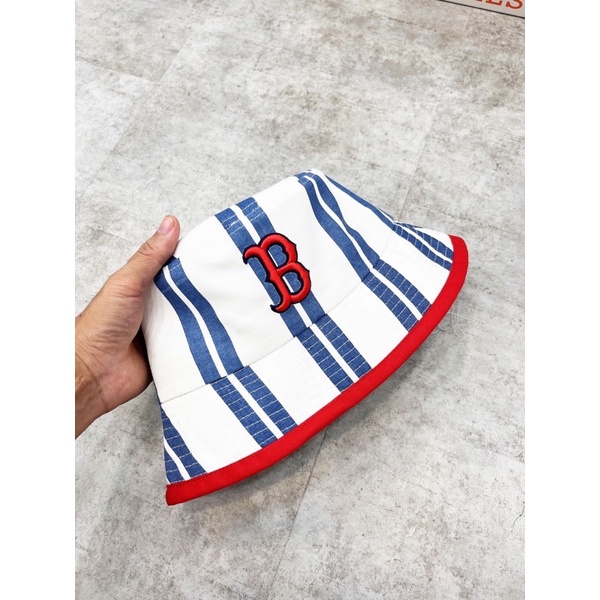 Túi vải MLB, Nón tròn BOSTON STRIPE TOTE BAG