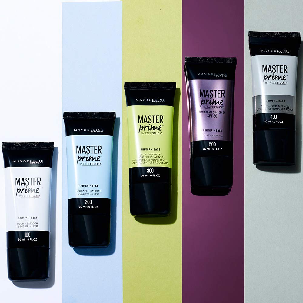 Kem lót Maybelline Master Prime 30ml mẫu mới màu trắng 100 Smooth (hàng Mỹ)