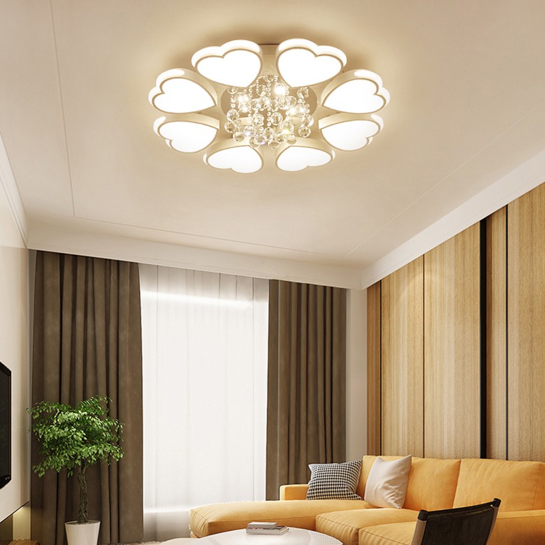 Đèn trần trang trí A3 - Đèn led ốp trần trang trí phòng khách hiện đại 3 chế độ kèm điều khiển