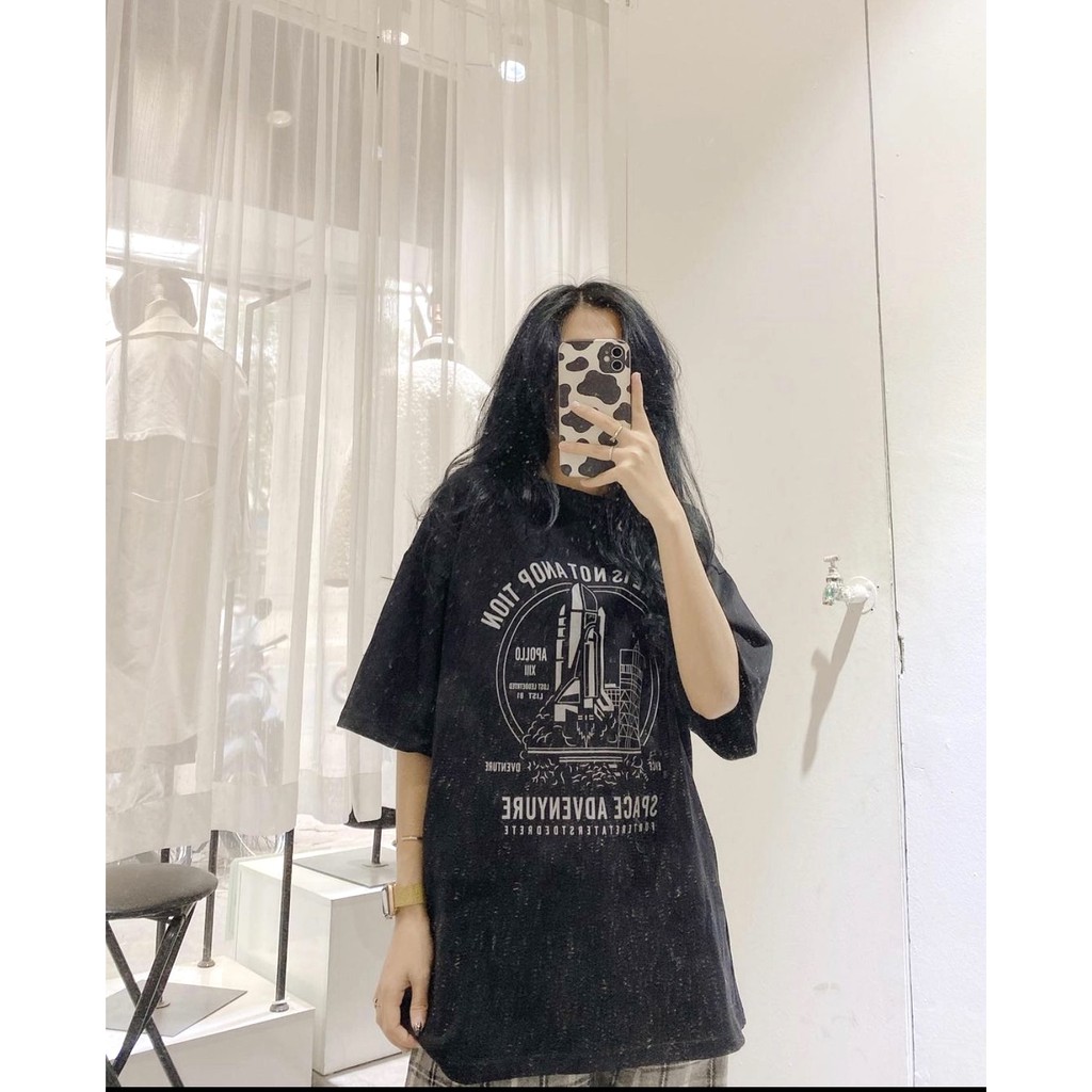 Set Culottes Kẻ Space PEONYB Nữ [FREESHIP] 🌸 Bộ quần thun suông ống rộng kèm áo phông in hình form oversize Ulzzang HOT🌸 | BigBuy360 - bigbuy360.vn