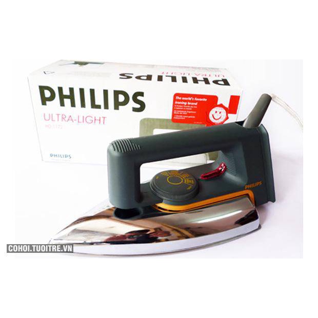 FREE SHIP  Bàn ủi Philips HD1172- 1000w Hàng Chính Hãng- Bảo Hành 1 Năm
