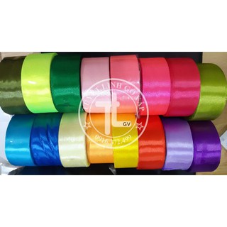 Dây ruban lụa bóng  4cm :90k / 2 cuộn