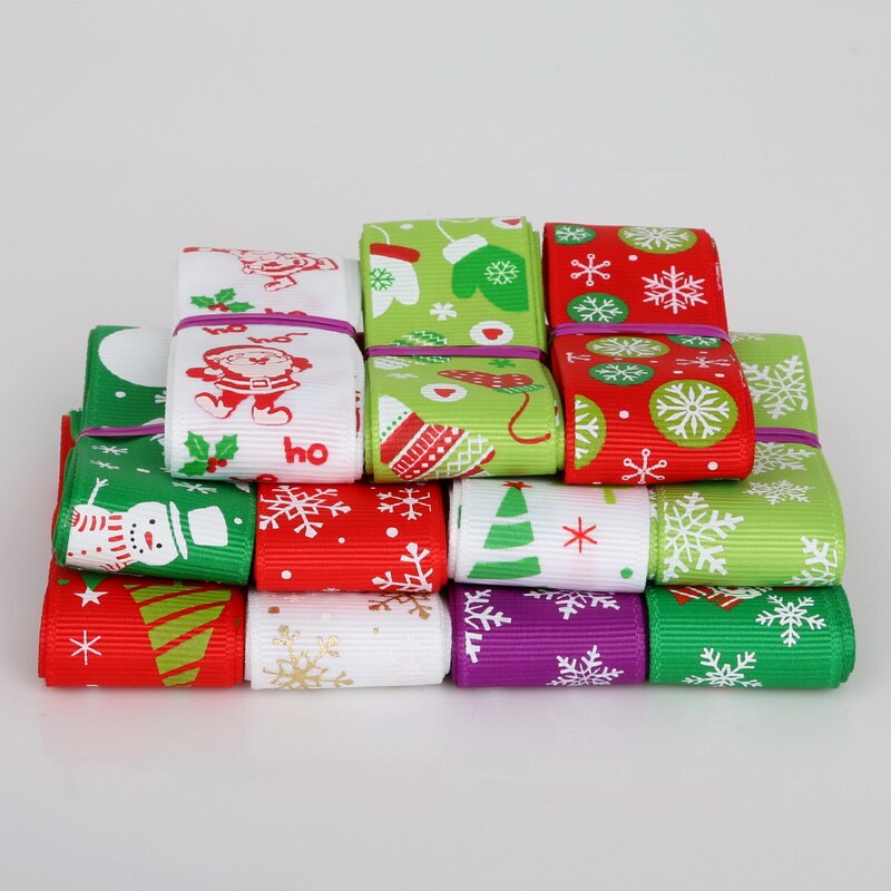 6 Yards 10/15/25mm màu ngẫu nhiên trang trí giáng sinh