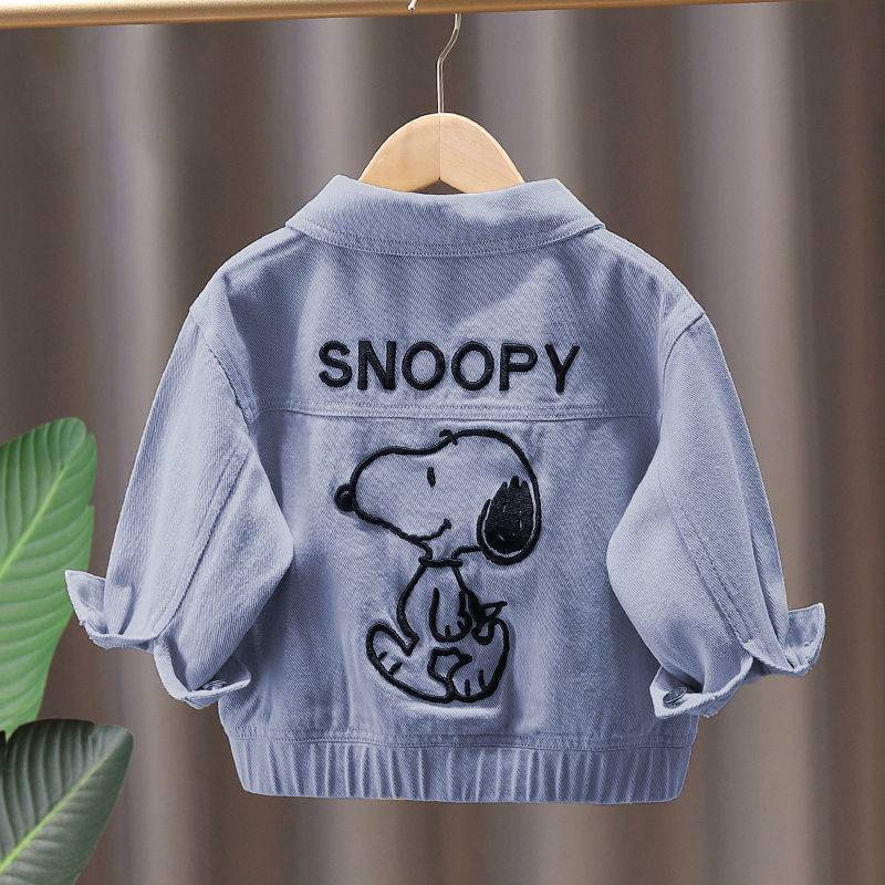 Áo khoác jean phong cách Hàn Quốc hợp thời trang cho bé trai