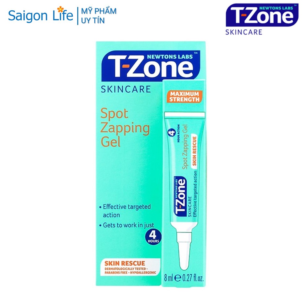 Gel Giảm Mụn Cấp Tốc, Ngăn Ngừa Mụn T-Zone Spot Zapping Gel 8ml