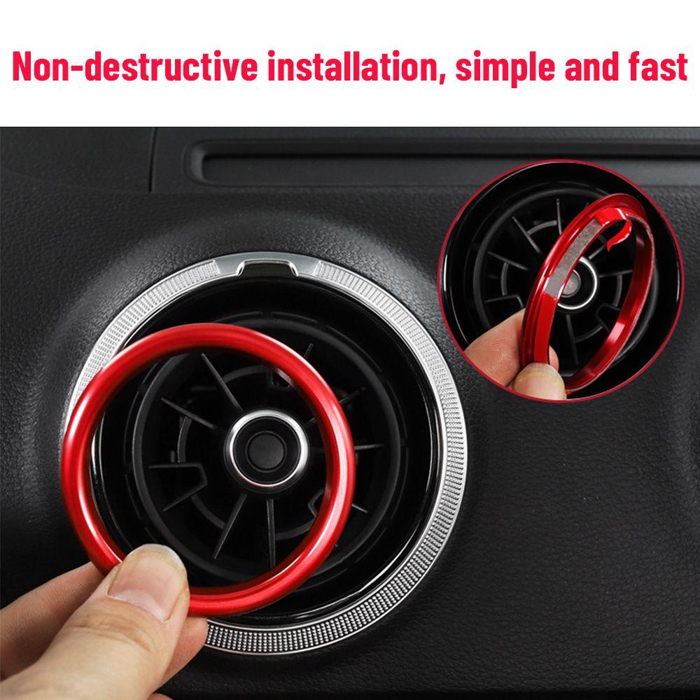 MAG Set 4 Vòng Trang Trí Lỗ Thông Gió Xe Hơi Audi A3 8V 2013-2017