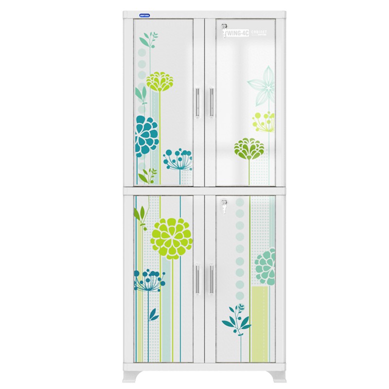 Tủ Quần Áo Nhựa Duy Tân Wing-4C 70 X 50 X 160cm (TRẮNG )- GIAO NHANH 2H LIÊN HỆ SHOP