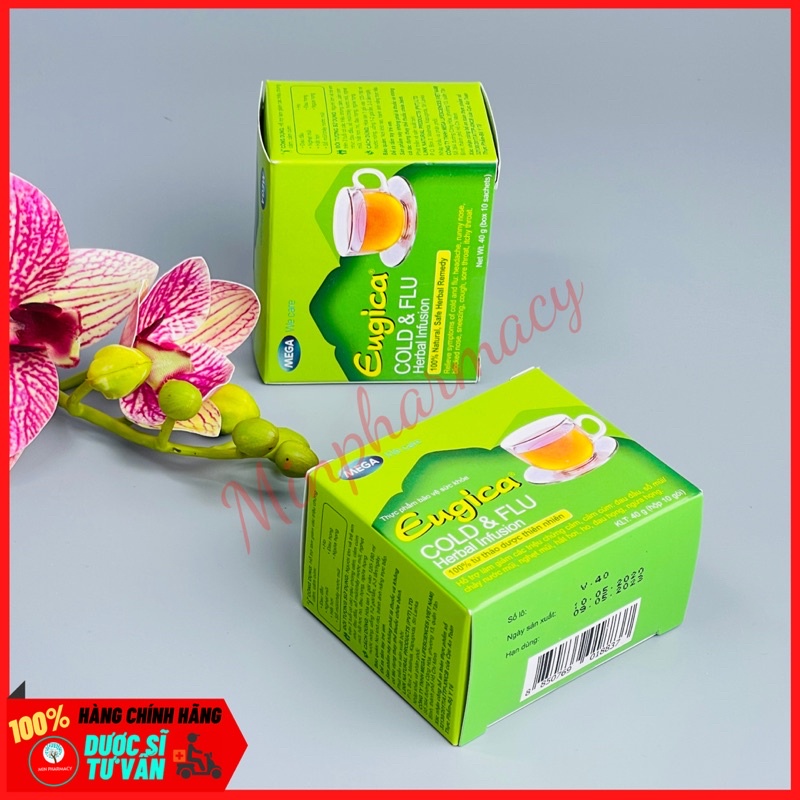Trà thảo dược Eugica Cold &amp; Flu (10 gói/hộp) - Minpharmacy