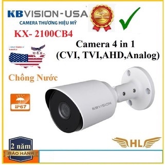 Camera Kbvision KX 2100CB4 Full HD 2Mp Ngoài Trời, 7104SD6 7108SD6 A2100cb4- Hàng Chính Hãng