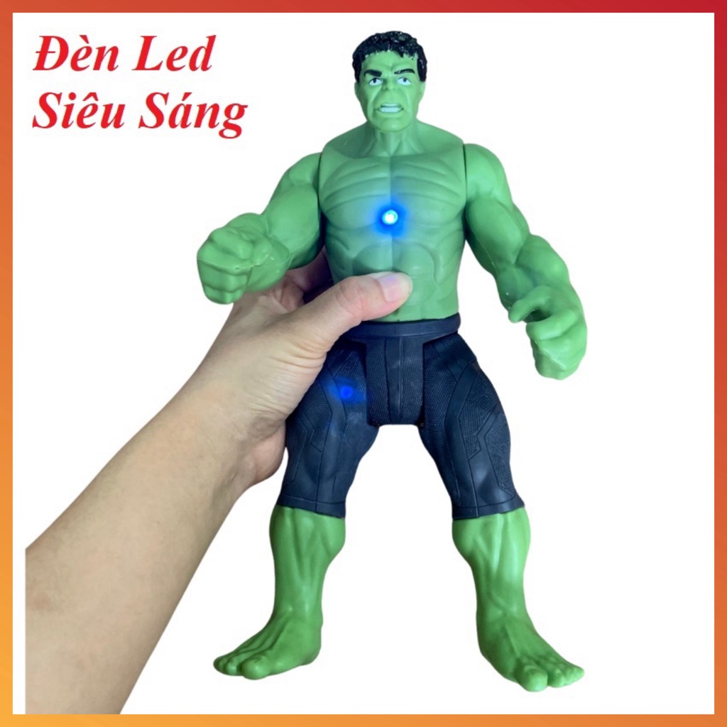 [ẢNH THẬT] Bộ Siêu Anh Hùng Avenger 2 Có Đèn Phát Sáng Đỏ Nhựa An Toàn Cao Cấp