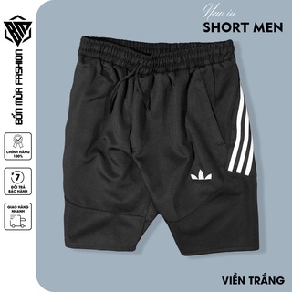 Quần short nam thể thao cao cấp thiết kế 3 sọc thời trang trẻ trung BMF