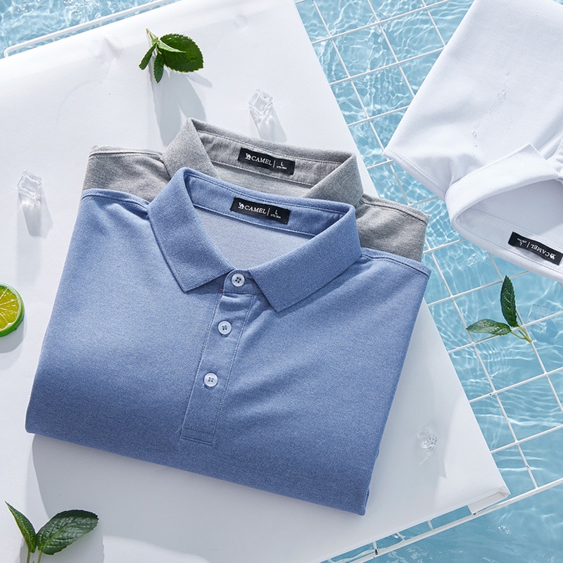 Áo thun polo Cameljeans cho nam T1S2LQ103