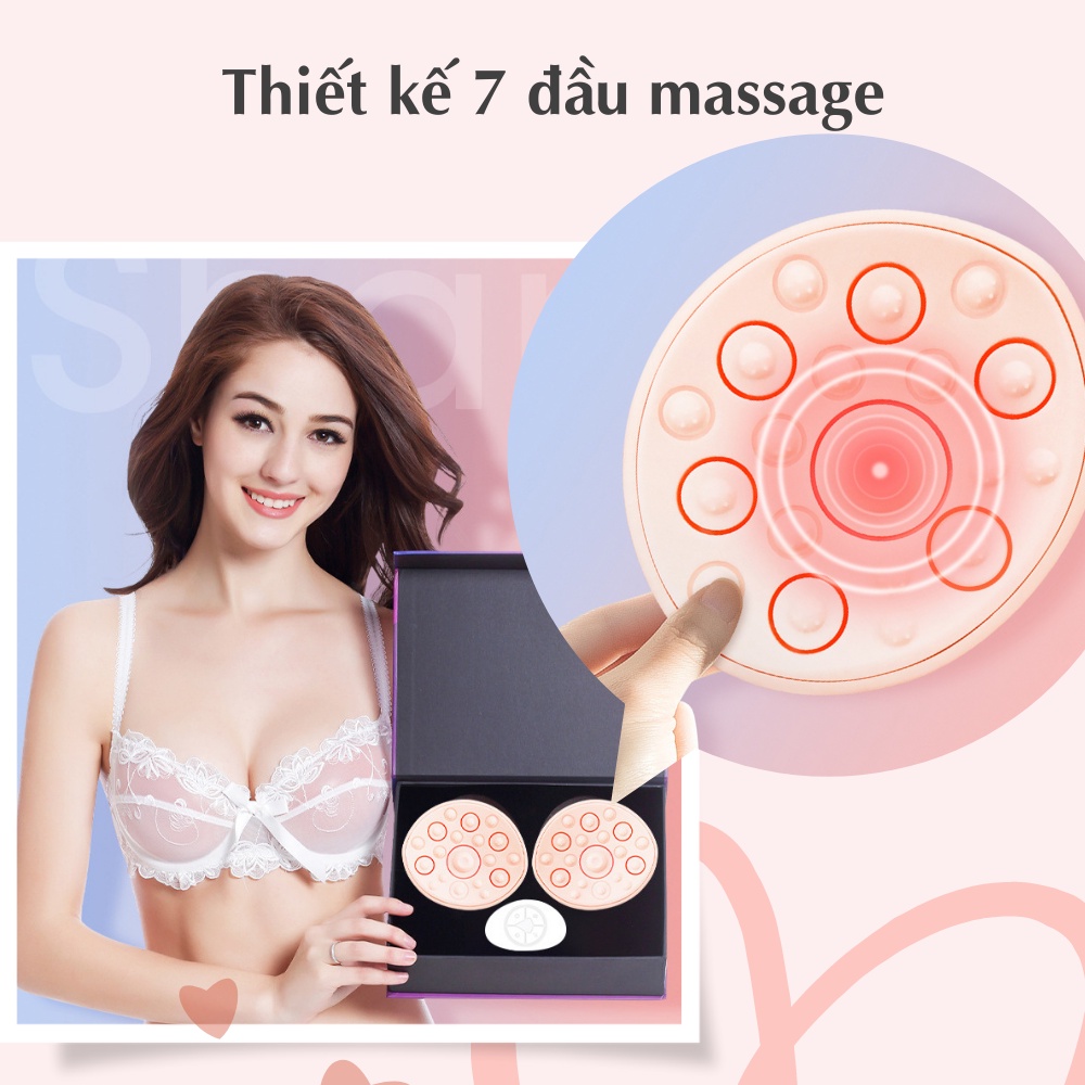 Máy massage nở ngực thông minh CTFAST WX-008, nâng kích thước vòng 1, cải thiện tình trạng ngực không đều, chảy xệ