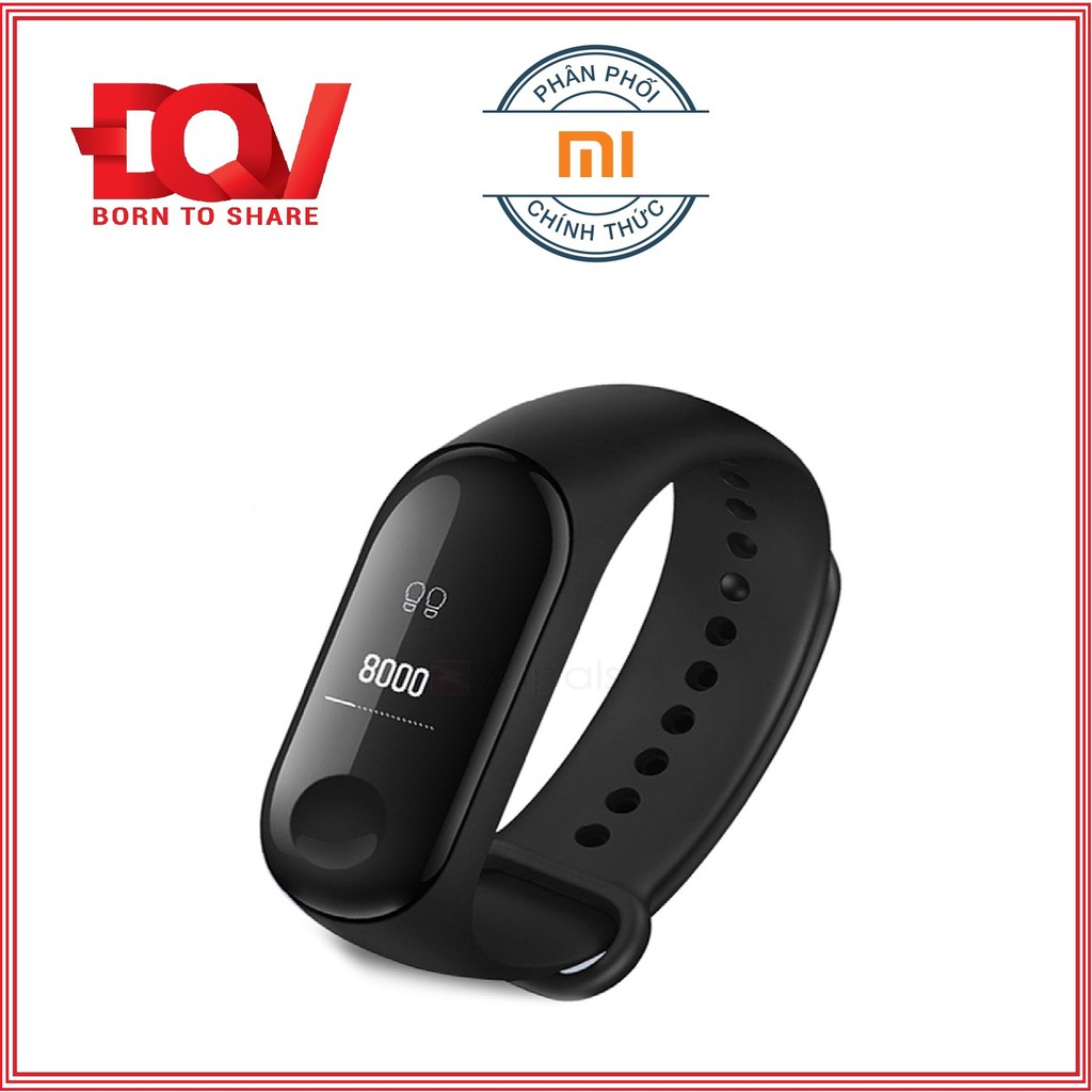 Vòng đeo tay thông minh Xiaomi Mi Band 3 Đen - Hàng Chính Hãng