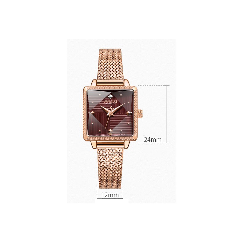 Đồng hồ nữ Julius JA1220 dây thép | Julius Officil