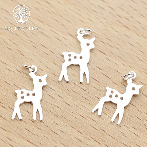 Charm bạc mặt hình hưu - NQ Jewelry