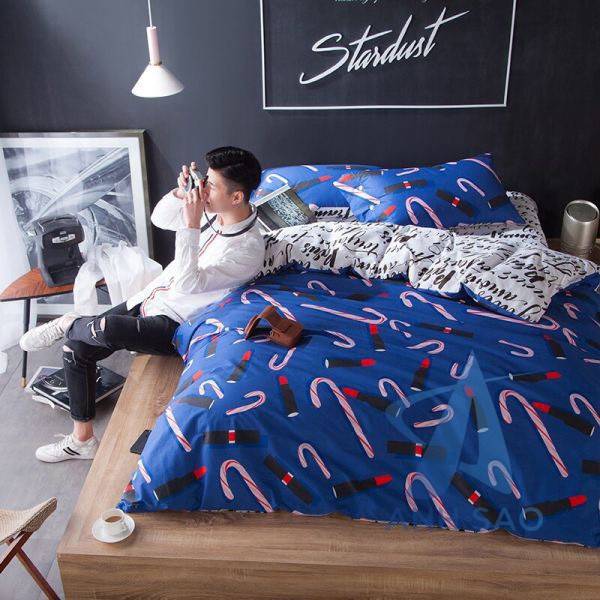 Bộ vỏ chăn ga gối cotton Floral cao cấp Ánh Sao 1m6x2m/1m8x2m - mẫu mã đa dạng, thoáng mát