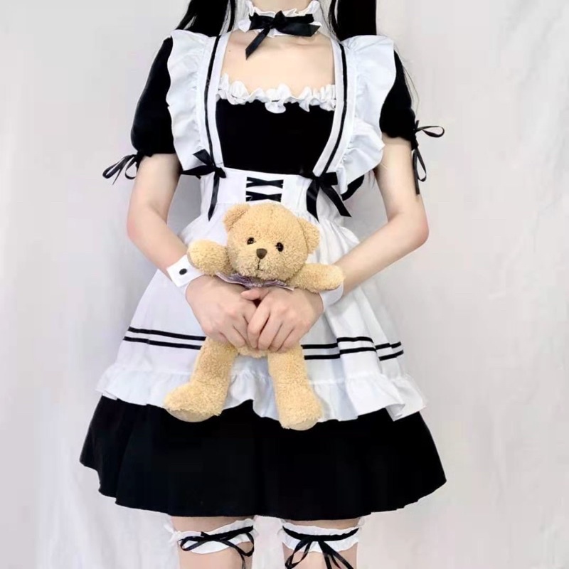 Maid đen ngắn cosplay hầu gái #maid | WebRaoVat - webraovat.net.vn