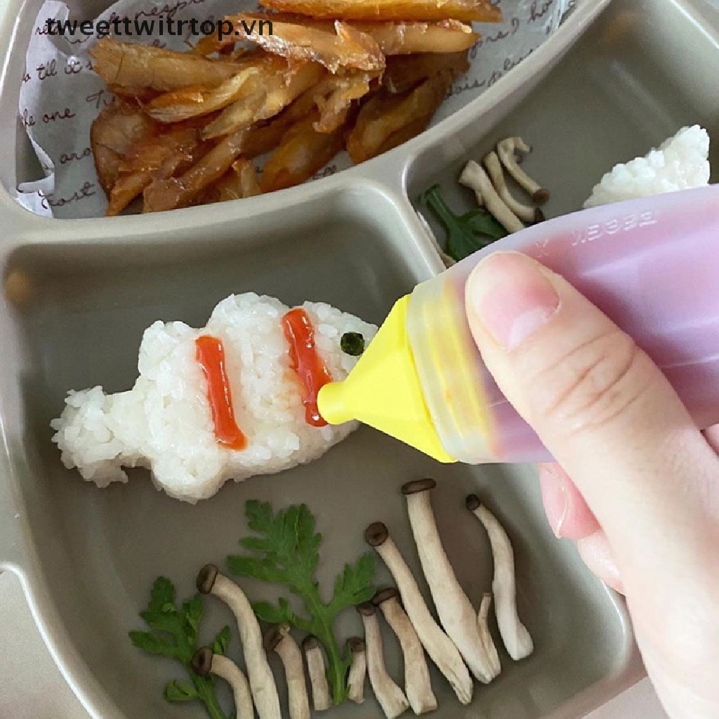 Bình Đựng Nước Sốt / Cà Chua Mini 20ML Bằng Silicon Dùng Để Làm Salad / Thức Ăn