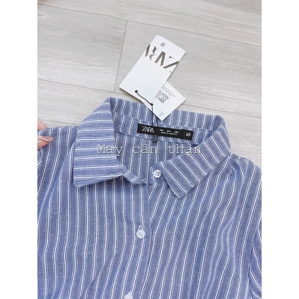 Váy kẻ đai eo chân bèo