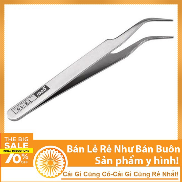 Nhíp Kẹp Linh Kiện GOOi - Loại Cong TS-15