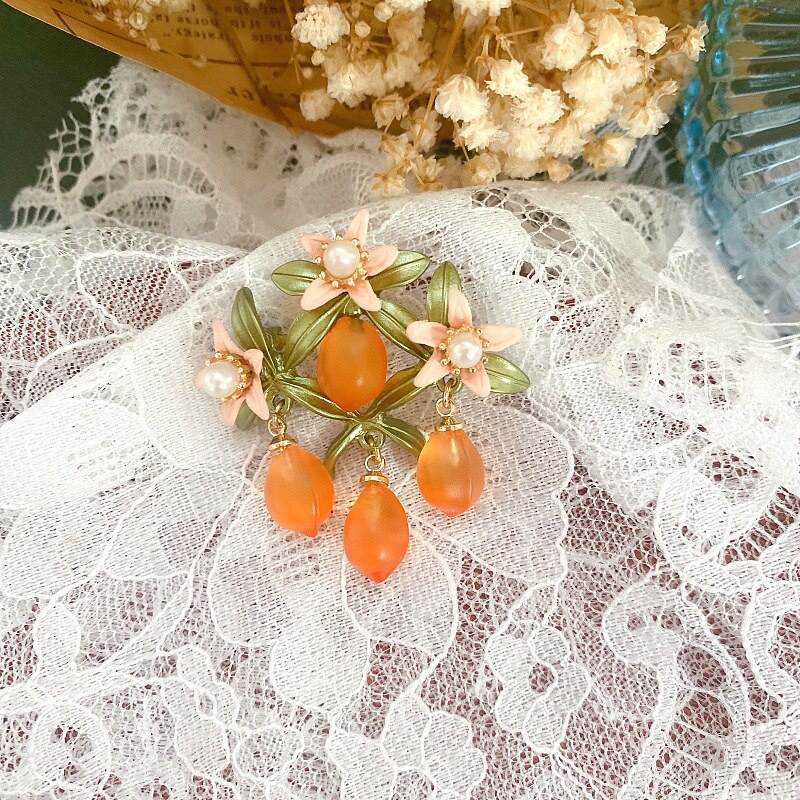 Trâm Cài Áo Hình Hoa Đính Ngọc Trai Sang Trọng Cho Nữ