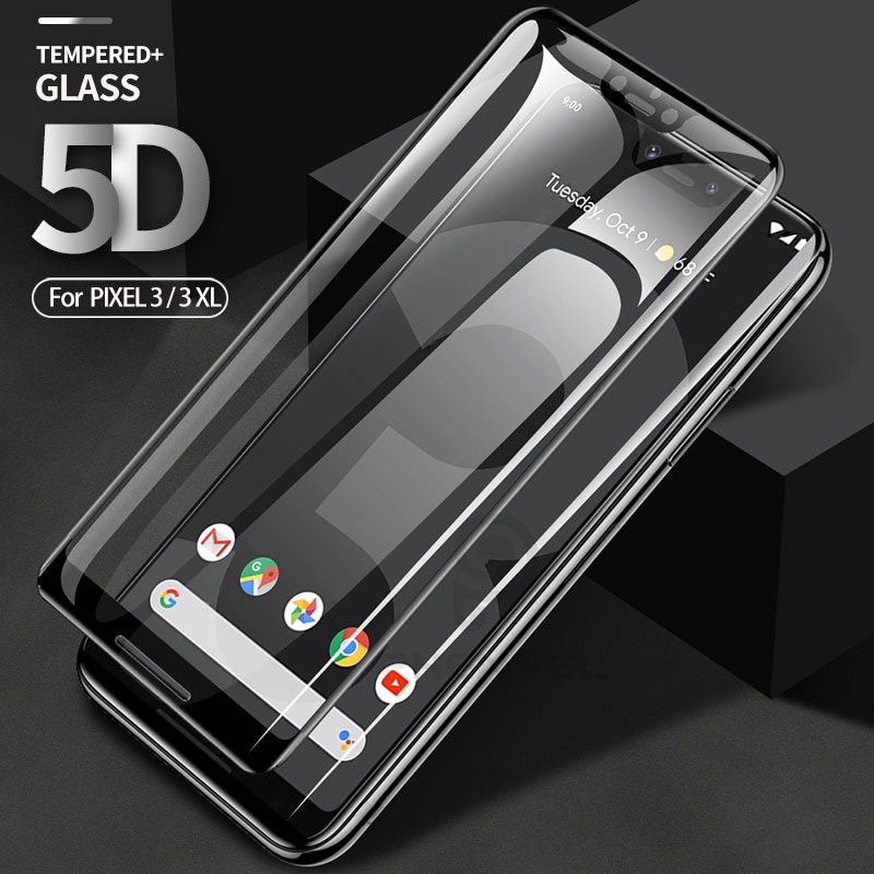 Kính cường lực 5D viền cong dành cho Google Pixel 6 Pro 5 5XL 5A 4 4A 3 3A 2 XL 5G
