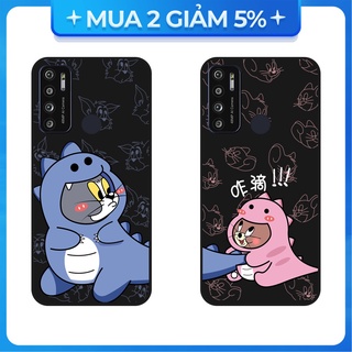Ốp lưng vsmart joy 3/joy 4/active 3/bee 3/live/...dẻo đen hình mèo và chuột