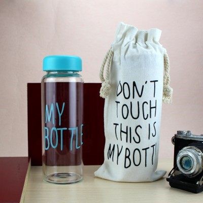 Bình đựng nước cao cấp MY BOTTLE 500ml Bình nhựa có kèm túi đựng vải