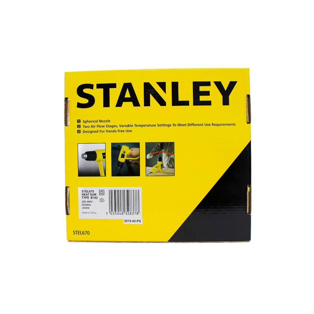 MÁY THỔI HƠI CẦM TAY  STANLEY 2000W STEL670-B1