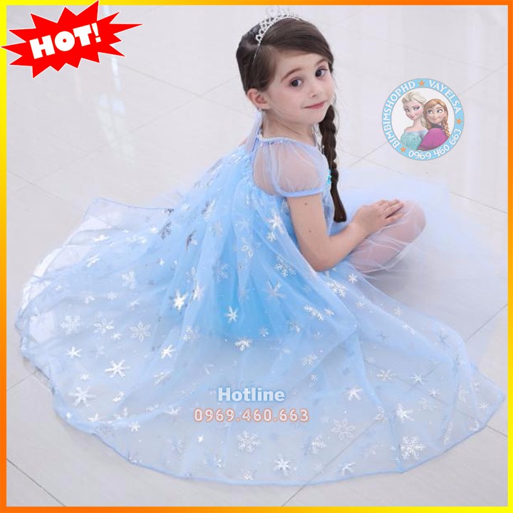🔥Tặng PK🔥 Váy Elsa Cao Cấp. Váy Công Chúa Elsa Cho Bé Đủ Size 13 - 37kg