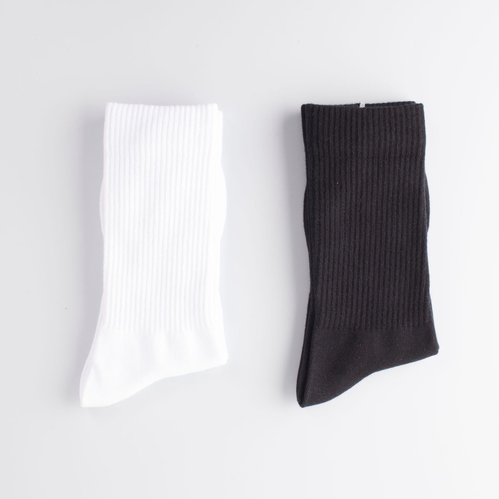 Vớ cổ cao nam nữ tất trơn bắp hàn quốc cotton thời trang đẹp kháng khuẩn khử mùi thấm hút mồ hôi tốt MONEY VC065