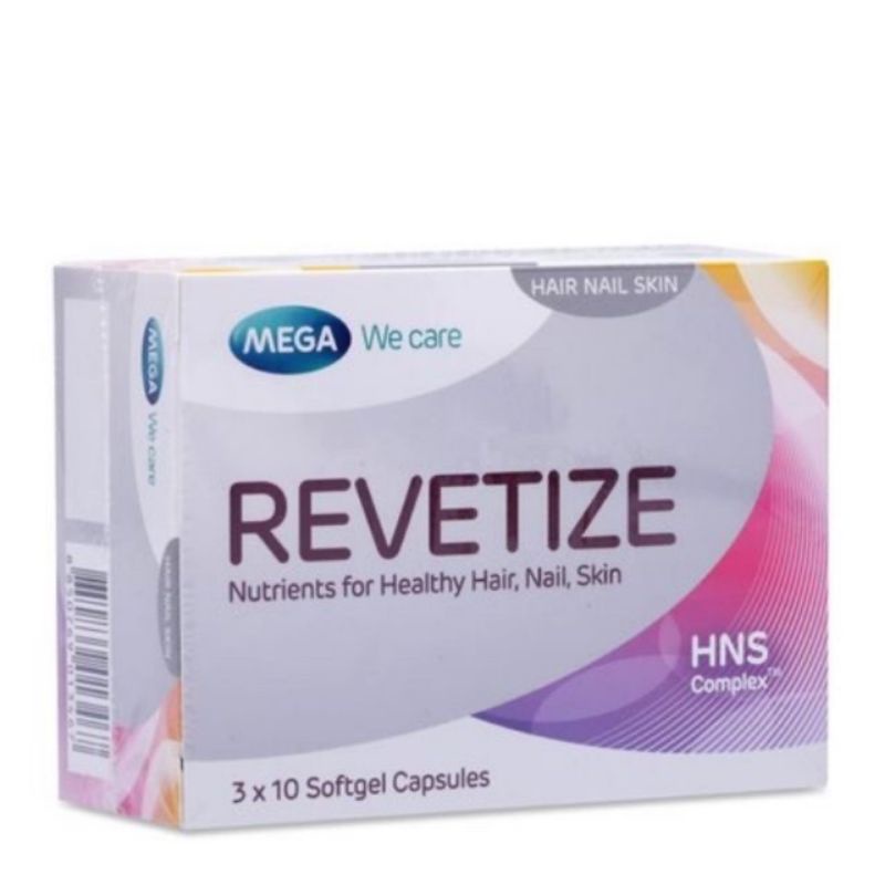 Viên uống REVETIZE hỗ trợ mọc tóc - Hộp 30viên ,Viên uống bổ sung vitamin giảm rụng tóc nuôi dưỡng tóc chắc khỏe