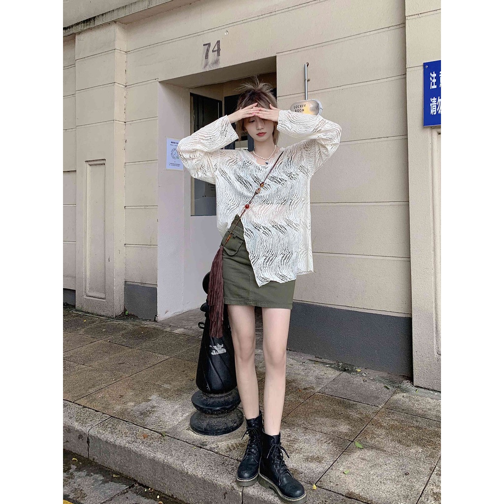 Áo Thun Nữ Dài Tay Cổ Tròn Thời Trang Hàn