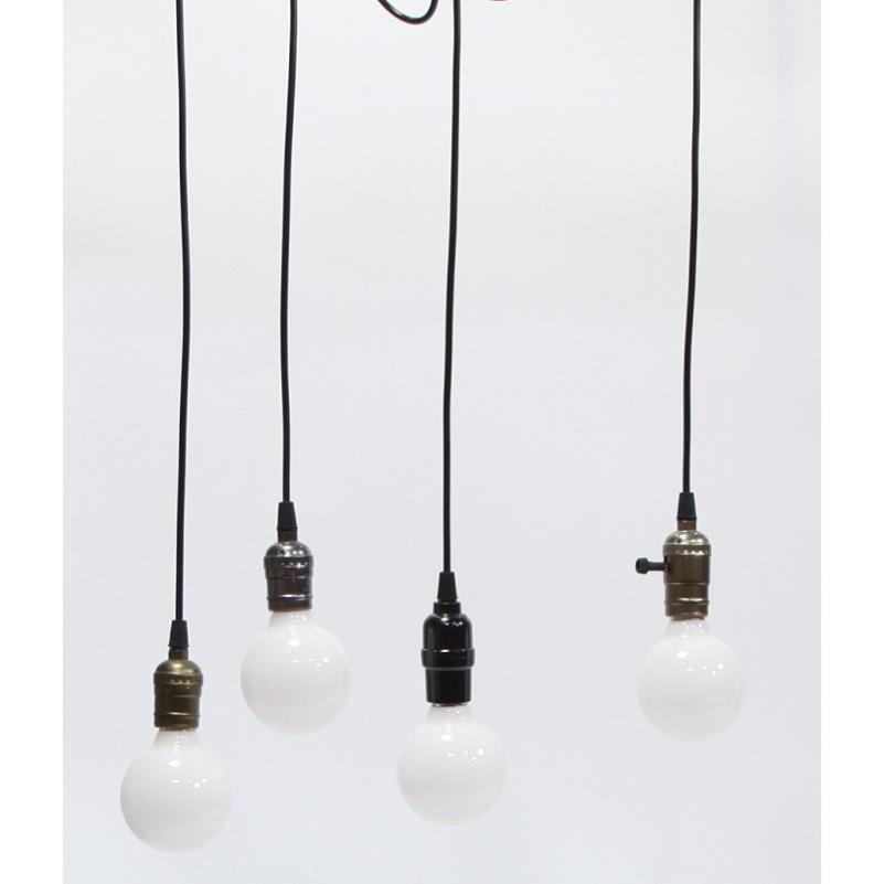 Bộ 3 đèn thả cổ điển Vintage bóng tròn trang trí G80 7W