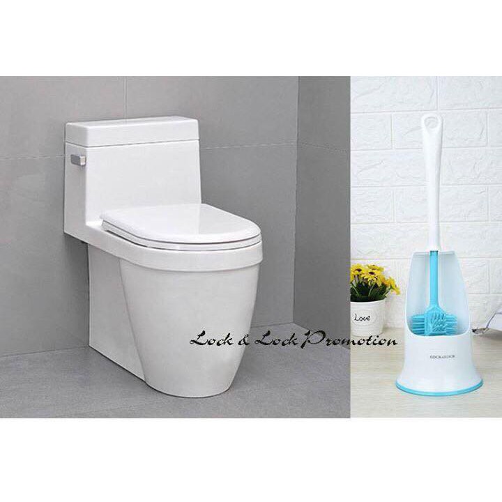 [Mã LIFE20KALL giảm 10% đơn 50K] [ LOCK&amp;LOCK ] Bộ cọ chùi toliet có giá đựng với thiết kế 2 đầu thông minh ETM416