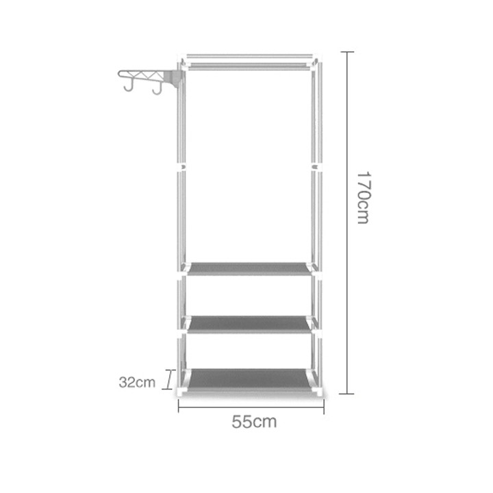 Kệ treo quần áo Mẫu mớikệ quần áo chữ H đa năng tiện dụng cho bạn không gian sống gọn gàng sạch sẽ