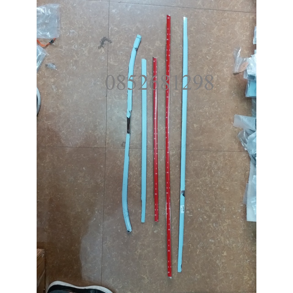 Bộ ốp nẹp viền chân kính 6ct Inox xe Nissan Almera đời 2021