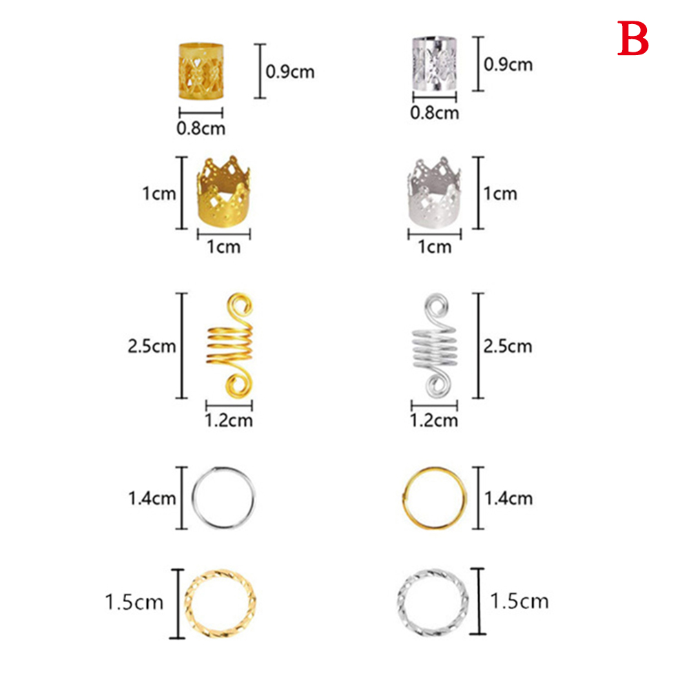 Bộ 60 / 80 / 110 / 35 charm phụ kiện trang trí tóc tết