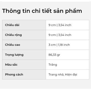 Chén chấm 9 cm - Daisy - Trắng Minh Long.