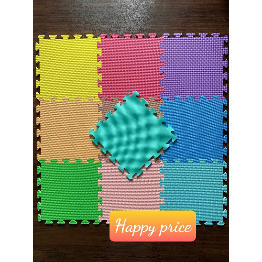 Bộ Thảm xốp TRƠN ghép trẻ em 32*32*1cm (10 miếng)