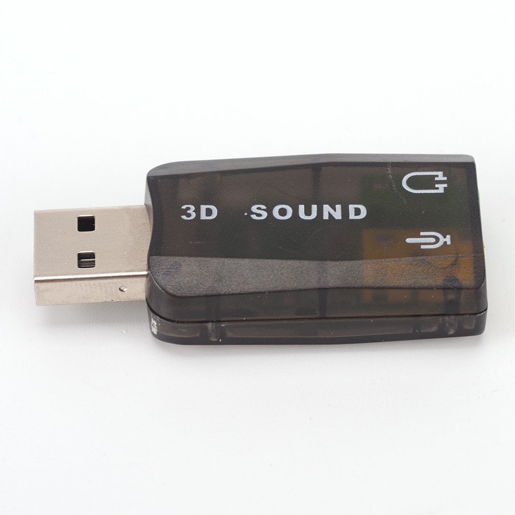 Giắc Cắm Chuyển Đổi Từ USB5.1 Sang 3.5mm mic Cho Tai Nghe / Thẻ Âm Thanh 3D
