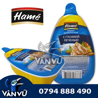 Date 3.2023 Pa-Tê Gan Ngỗng Hamé Nhập Khẩu Nga Hộp Vỏ Mềm Lá 105g, Pate Béo Thanh Cực Ngon
