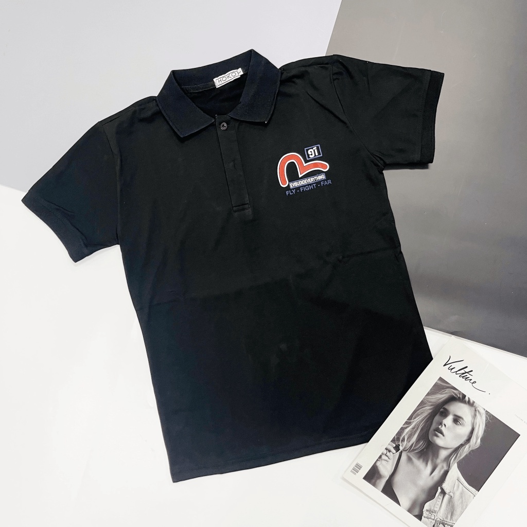 FREE SHIP ÁO THUN POLO CỔ BẺ EVISUS GỒM NHIỀU MÀU PHỐI ĐỒ CỰC ĐỈNH BN CÓ HÌNH THẬT
