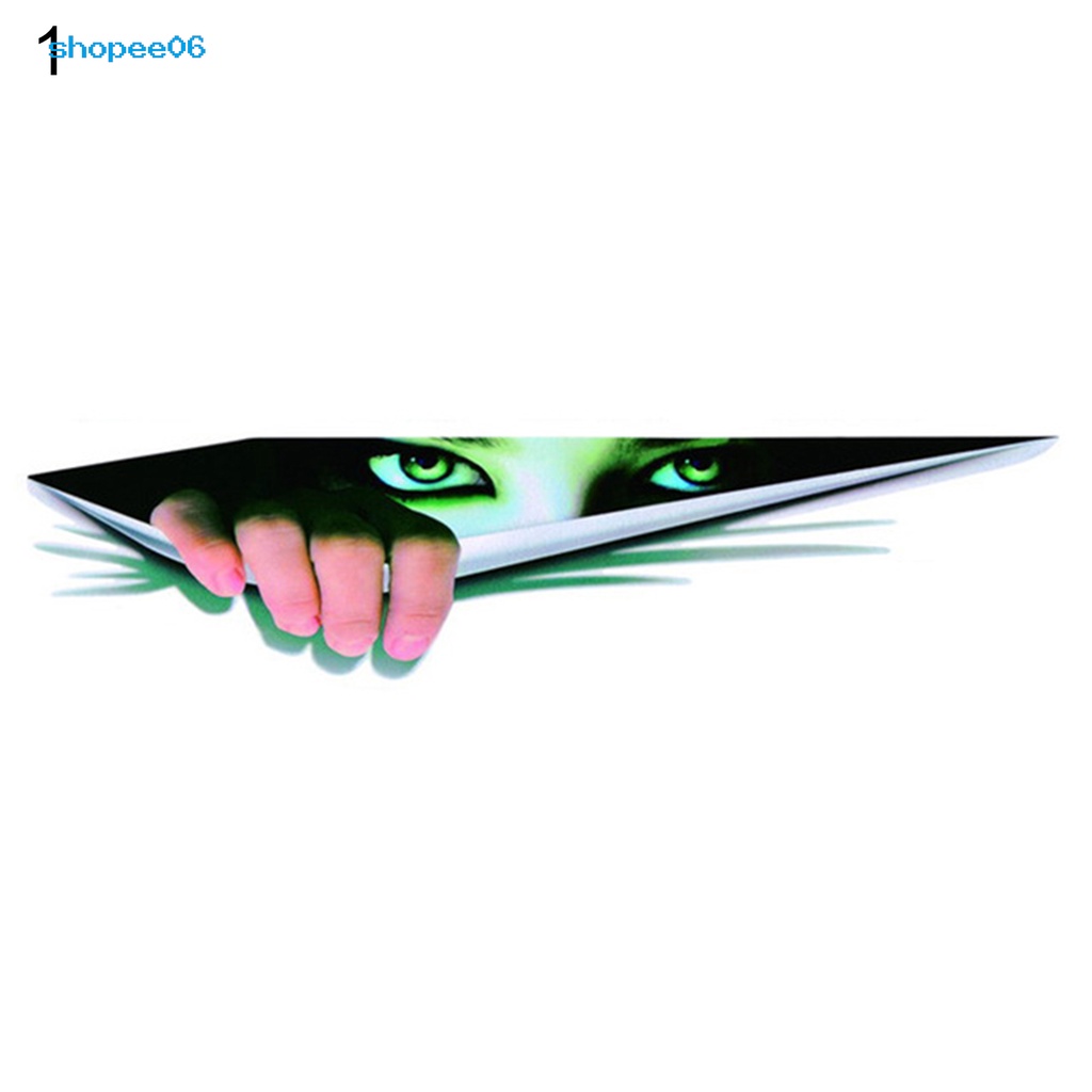 Miếng Dán Trang Trí Xe Hơi Hình Đôi Mắt 3D Sáng Tạo Chống Thấm Nước