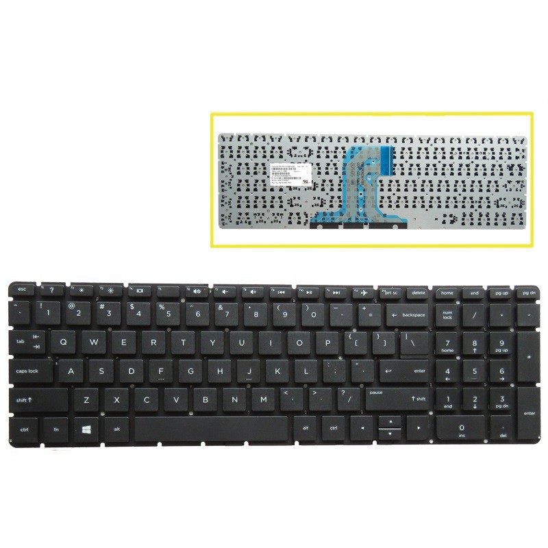 Bàn phím laptop HP 15AC 15-AC, 15AF 15-AF, 15AY 15-AY, HP 250 G4, 255 G4