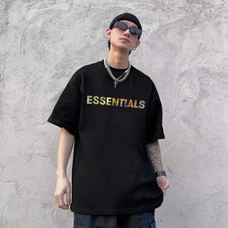 Áo thun tay lỡ ngắn tay nam nữ in chữ anh gương 7 màu essentials