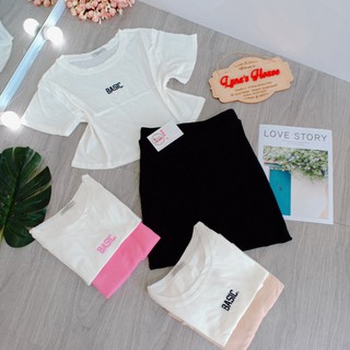 Set Áo Croptop Basic + Chân Váy Midi (Có Lót Quần) Siêu Hot ANLY52