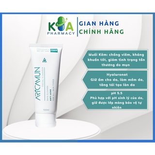 Sữa rửa mặt Arica / Aricamun pH5.5 - Tuýp 100ml